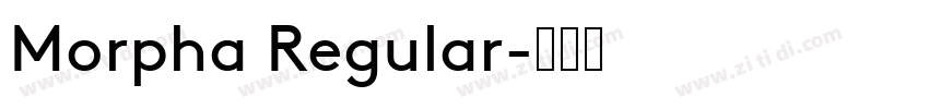 Morpha Regular字体转换